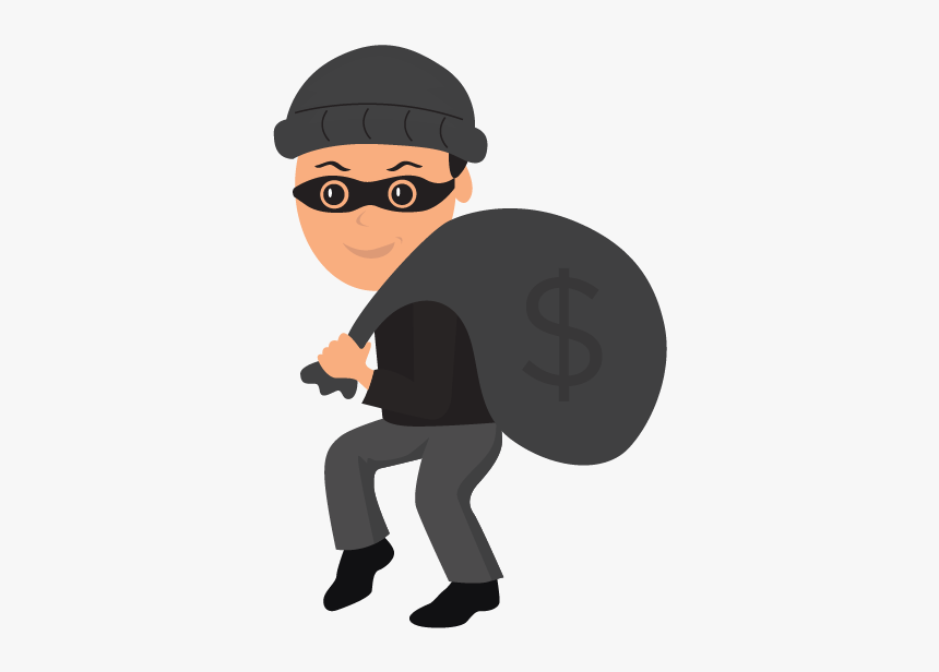 Burglar Clipart Burglary - Robber Clipart Transparent, HD Png Download, Free Download