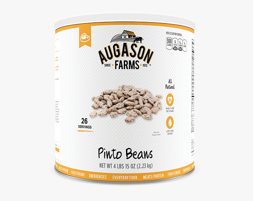 Dried Pinto Beans Can - Augason Farms, HD Png Download, Free Download