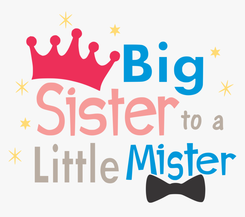 Logo Sister Font Clip Art Mr - Transparent Big Sister Clipart, HD Png Download, Free Download