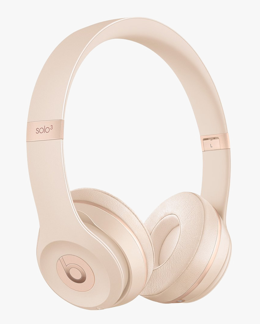 Rose Gold Headphone Transparent Image - Matte Gold Beats Wireless, HD Png Download, Free Download