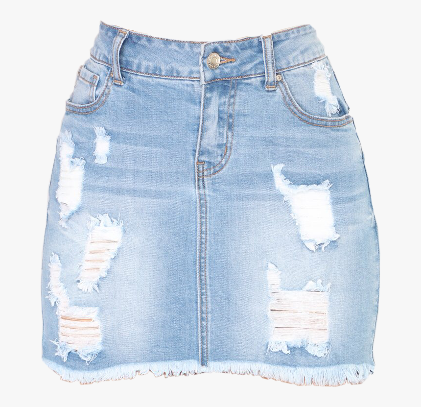 #skirt #jeans #denim #jeanskirt #ripped #short #cute, HD Png Download, Free Download