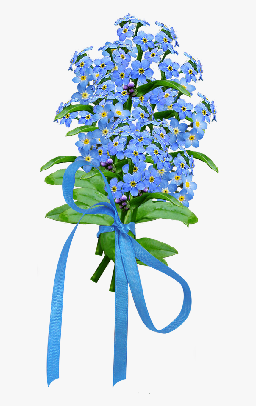 Forget Me Not Png Image - Flower Bouquet, Transparent Png, Free Download