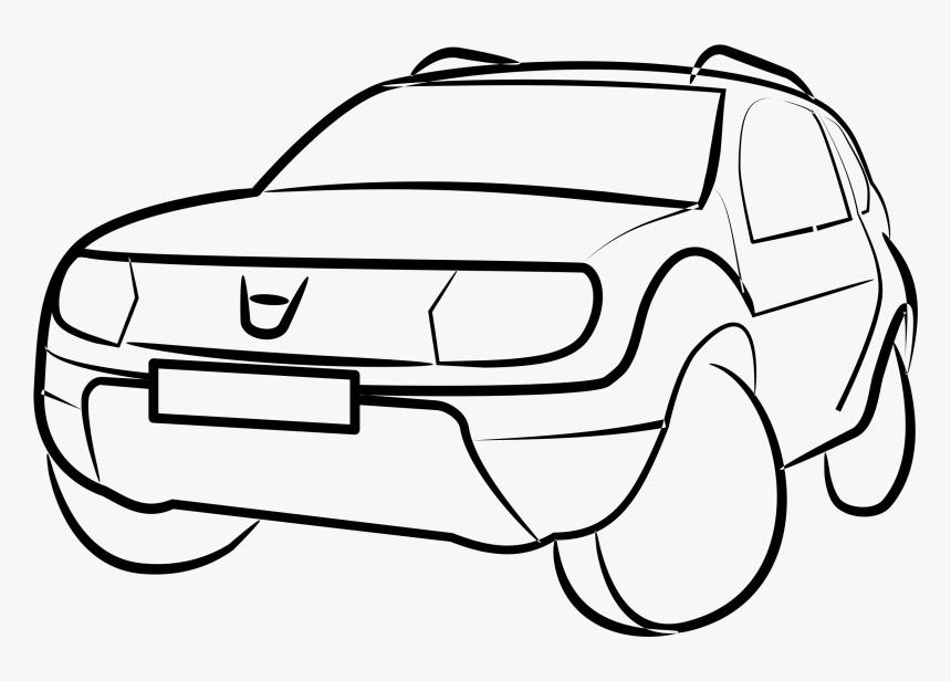 Daciadustershiluette Icons Png - Renault Clipart, Transparent Png, Free Download
