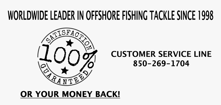 100% Satisfaction On Our Saltwater Fishing Tackle - Circle, HD Png Download, Free Download