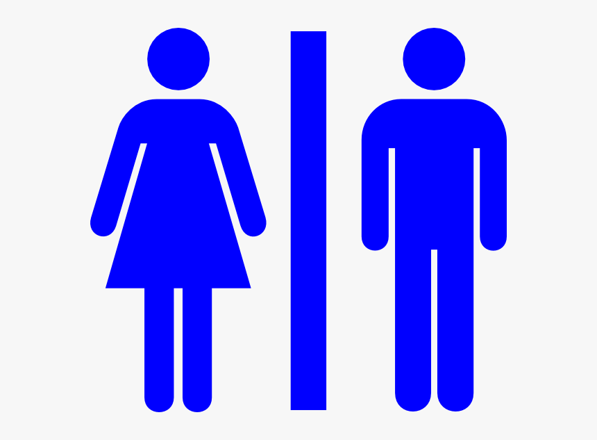 Dark Blue Restroom Svg Clip Arts - Unisex Bathroom Sign, HD Png Download, Free Download