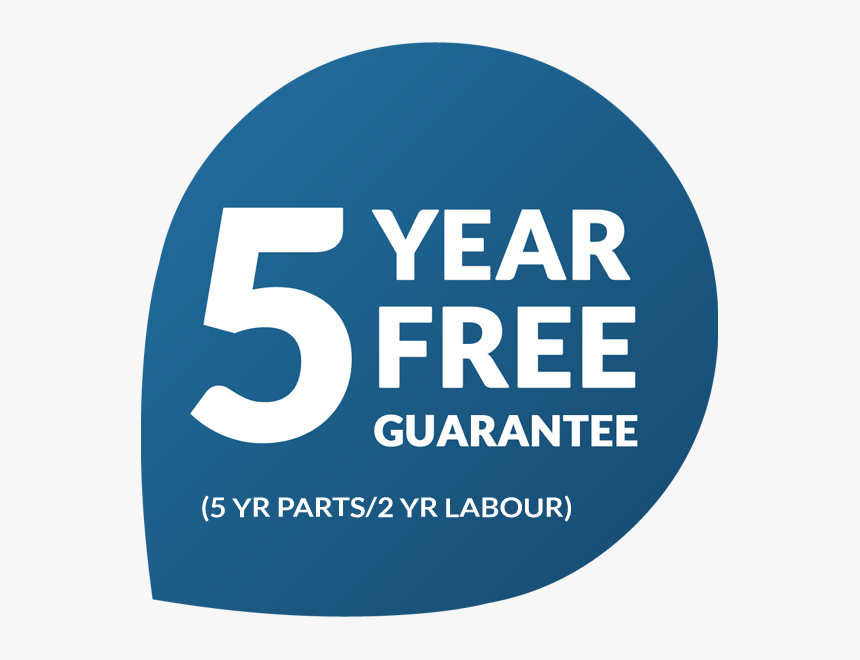 5 Free Years Of Complete Peace Of Mind - 5 Year Guarantee, HD Png Download, Free Download