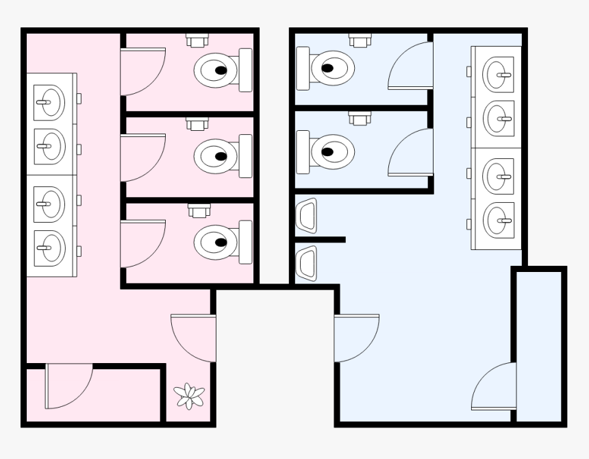 Public Restrooms - Circle, HD Png Download, Free Download