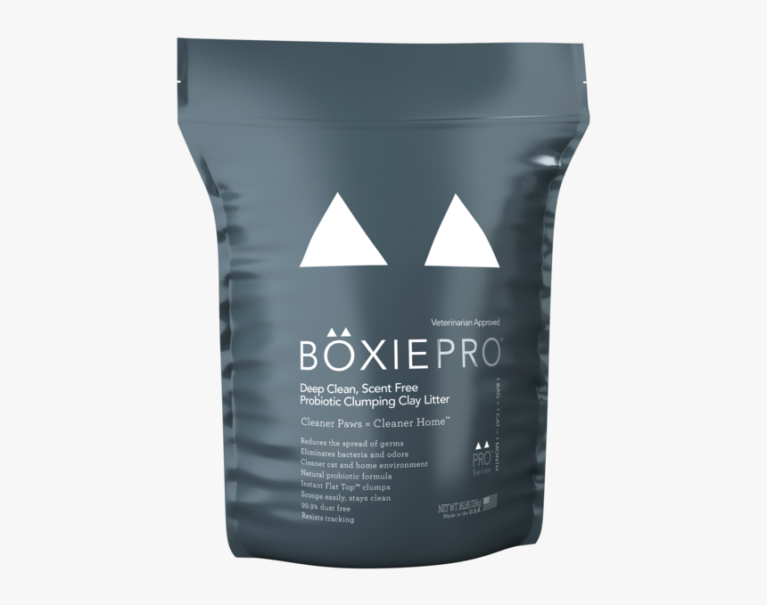 Boxiepro Cat Litter 16 Lb Bag Front Angle - Boxie Cat Litter, HD Png Download, Free Download