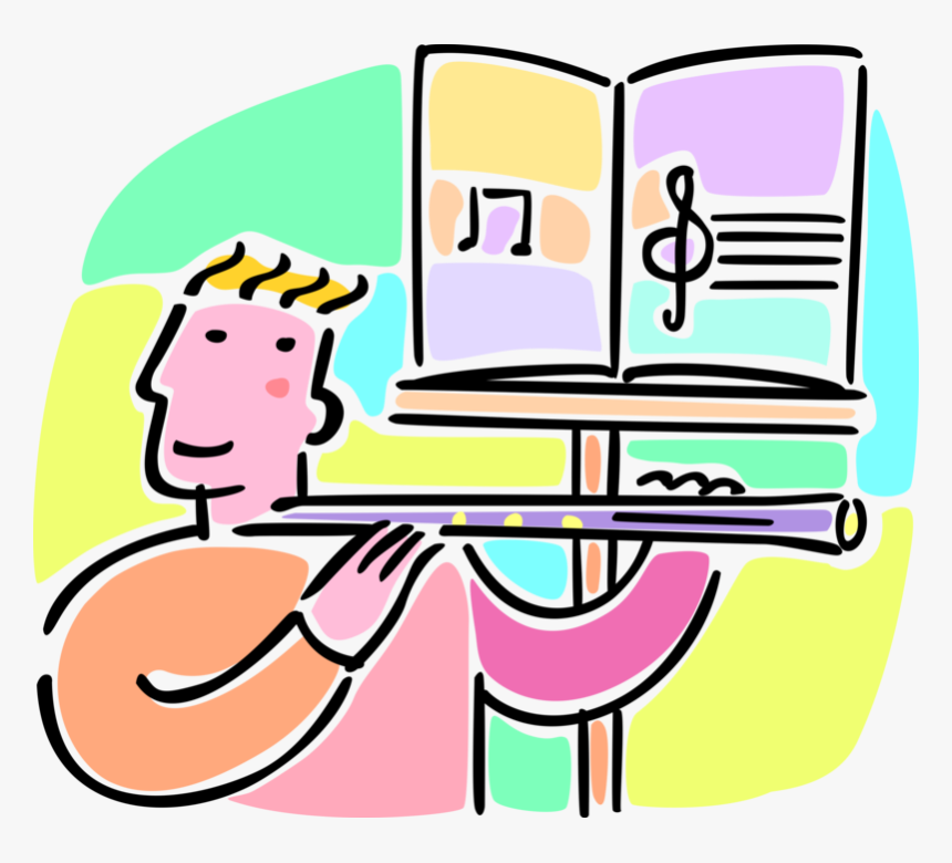 Vector Illustration Of Music Student In School Band, HD Png Download, Free Download