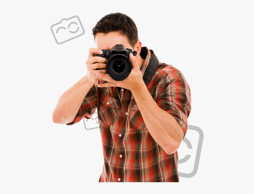 Professional Cameraman Hawaii - Photographer With Camera Png, Transparent Png, Free Download