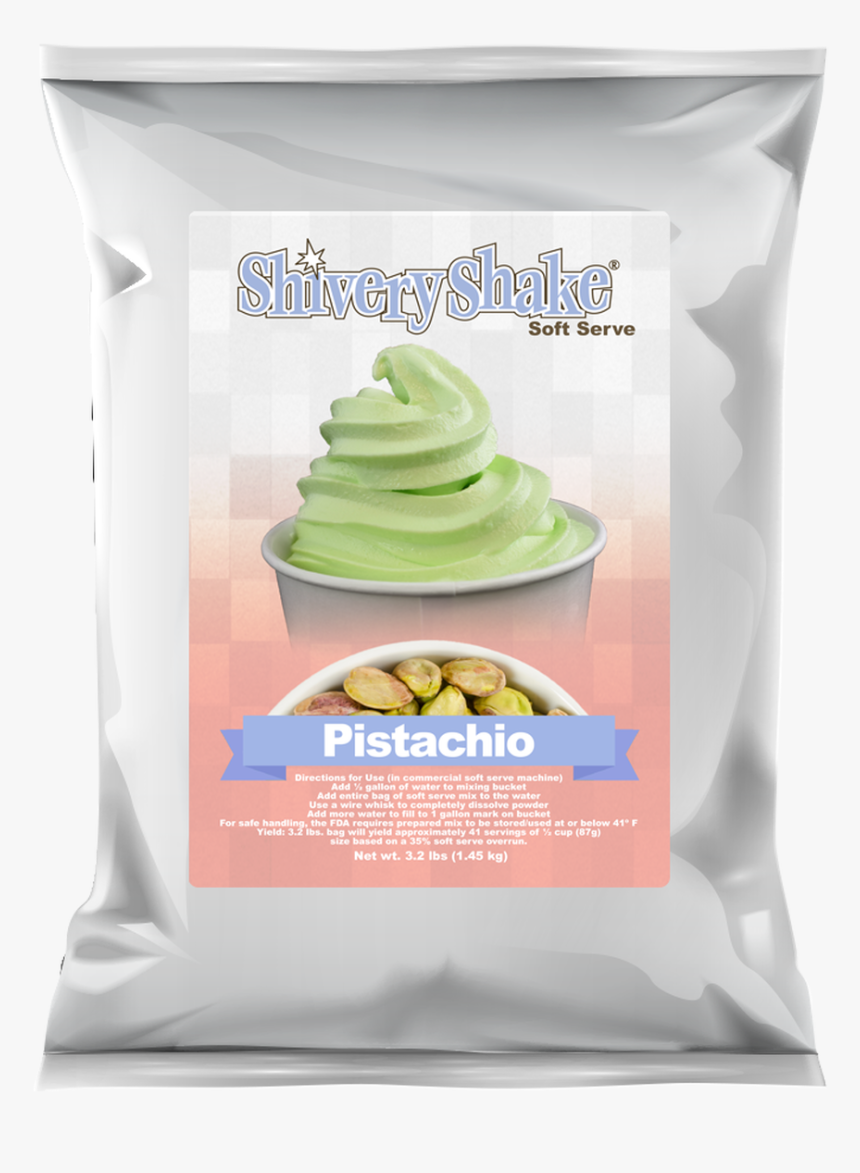 Shivery Shake Pistachio Soft Serve Mix For Use In Commercial - Softy Ice Cream Mix Powder, HD Png Download, Free Download