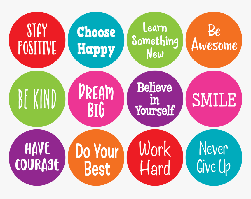 Tcr77006 Spot On Positive Sayings Carpet Markers - Positive Sayings For Work, HD Png Download, Free Download