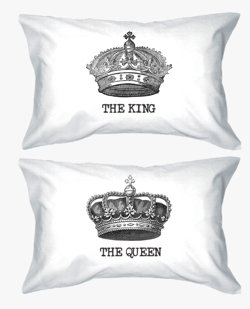 Transparent King And Queen Png - His And Her Pillow Cases, Png Download, Free Download