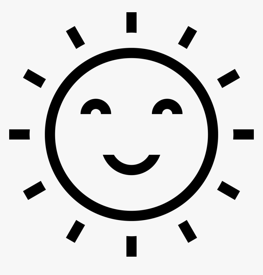 Sun Svg Face - Icon For No Pollution, HD Png Download, Free Download