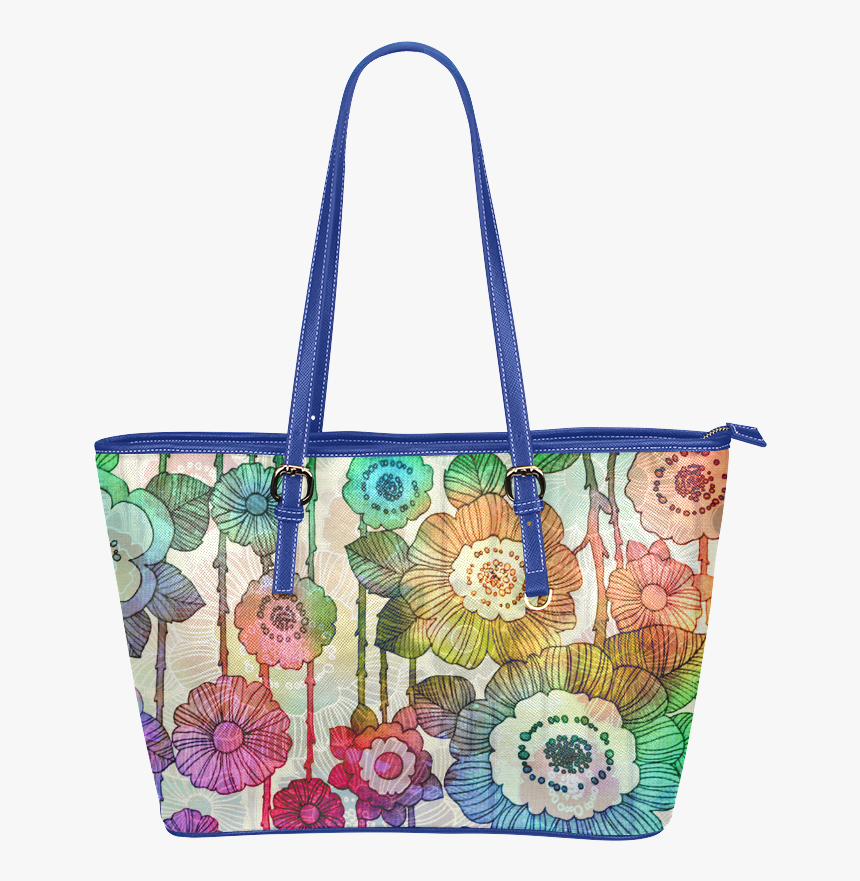 Hanging Flower Garland 2 Leather Tote Bag/large - Tote Bag, HD Png ...