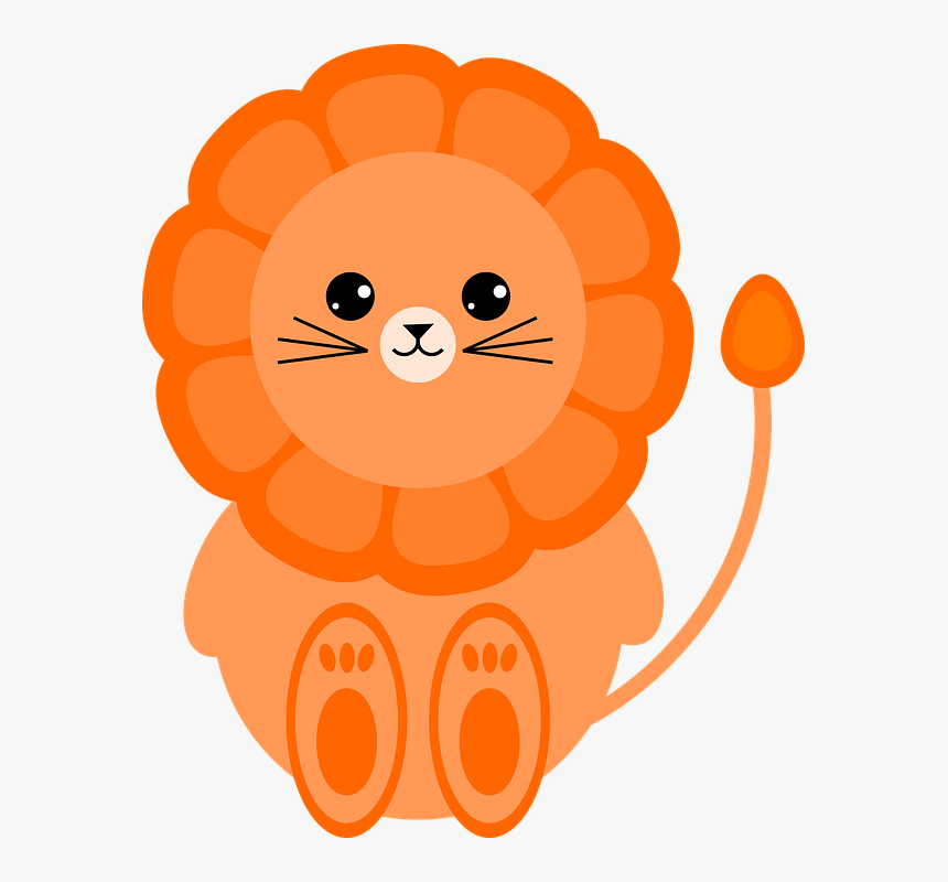 Lion, Africa, Safari, Animal, Cartoon, Zoo, Mammal - Animal, HD Png Download, Free Download