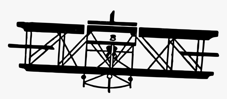 Angle,monochrome Photography,monochrome - Wright Brothers Plane Icon, HD Png Download, Free Download