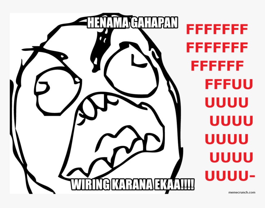 Henama Gahapan - Rage Face Meme Transparent, HD Png Download, Free Download