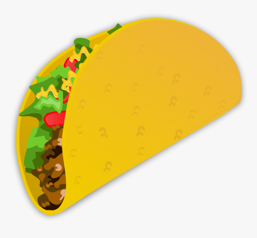 Taco, Wrap, Food, Mexican, Fast Food, Sandwich - Taco Clipart, HD Png Download, Free Download