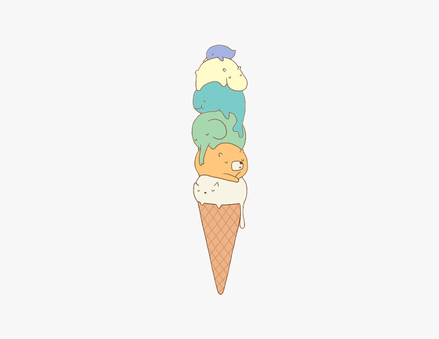 Ice Cream Png Tumblr - Ice Cream Cone, Transparent Png, Free Download