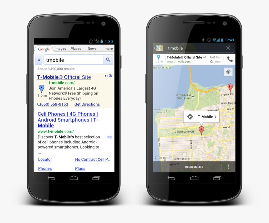 Mobile Phones Google Ads, HD Png Download, Free Download