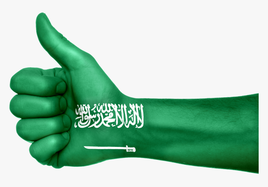 Saudi Arabia Flag Hand, HD Png Download, Free Download