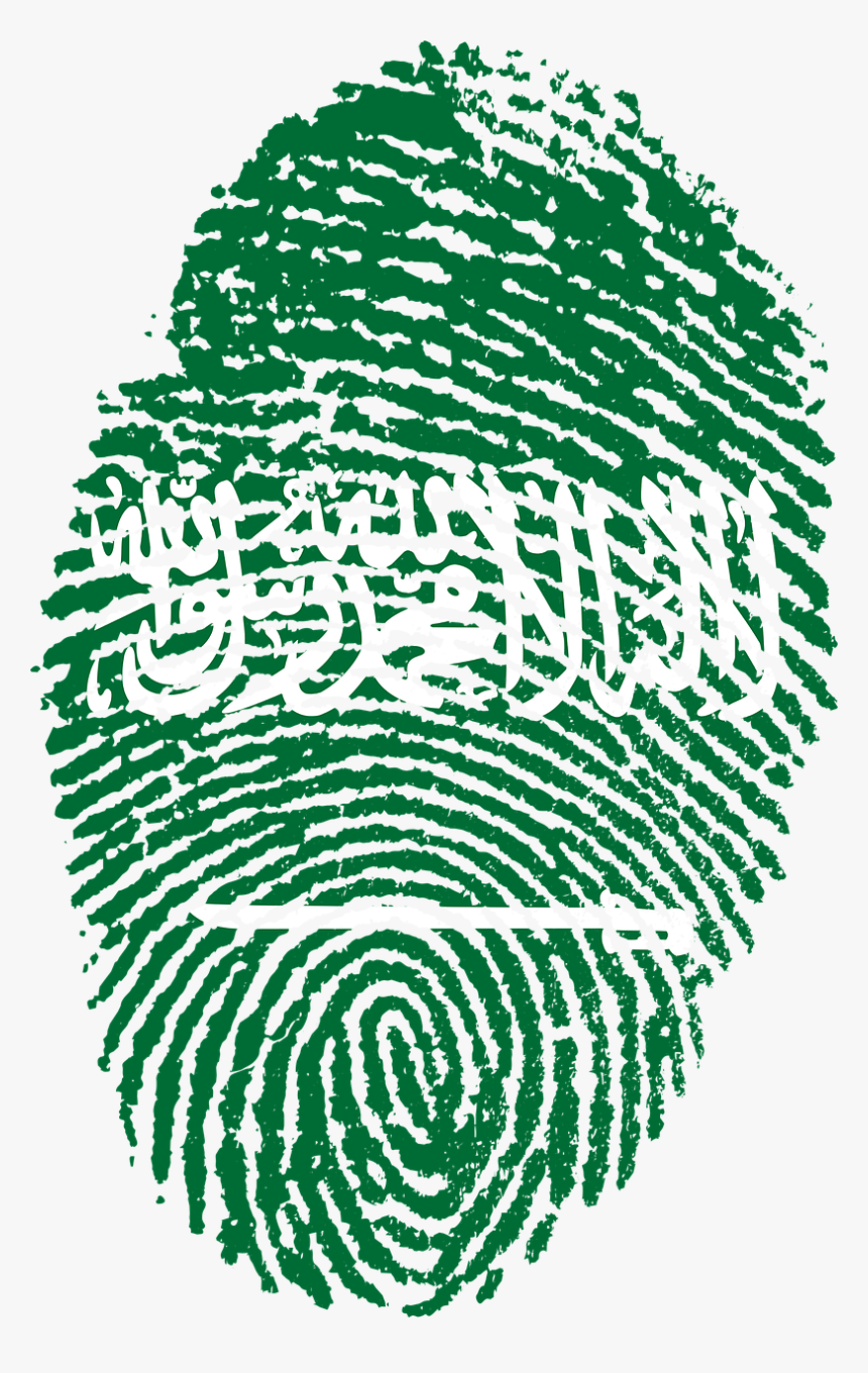 Saudi Flag Fingerprint, HD Png Download, Free Download