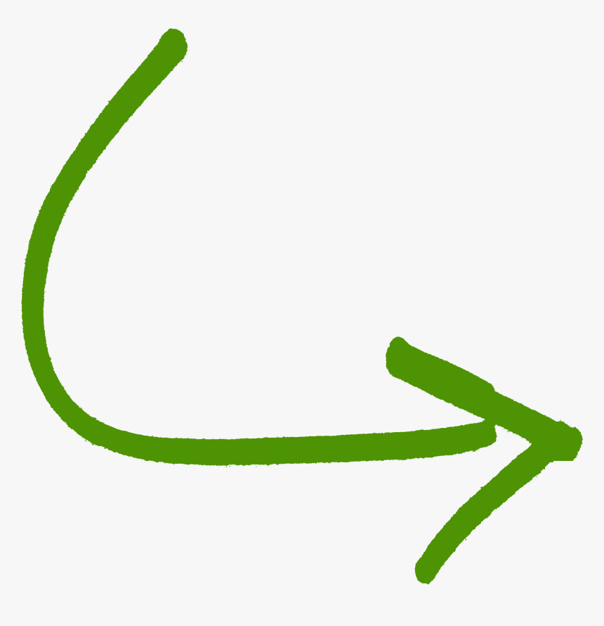 Green Down Curved Arrow Png - Curved Arrow Icon Png, Transparent Png, Free Download