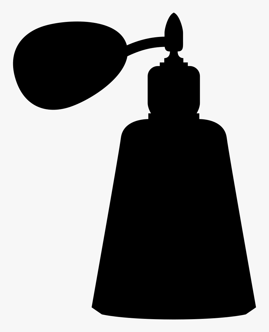 Parfum Elegant Vintage Bottle Black Silhouette Shape - Perfume Bottle Silhouette Png, Transparent Png, Free Download