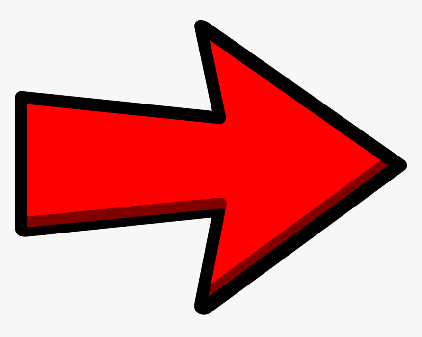 Clickbait Arrow Png - Arrow Pointing Right Transparent, Png Download, Free Download