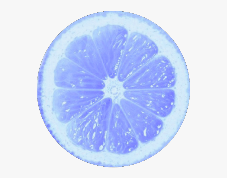 ##circle #limon #blue #circulo #png #tumblr #colors - Slice Of Lemon, Transparent Png, Free Download