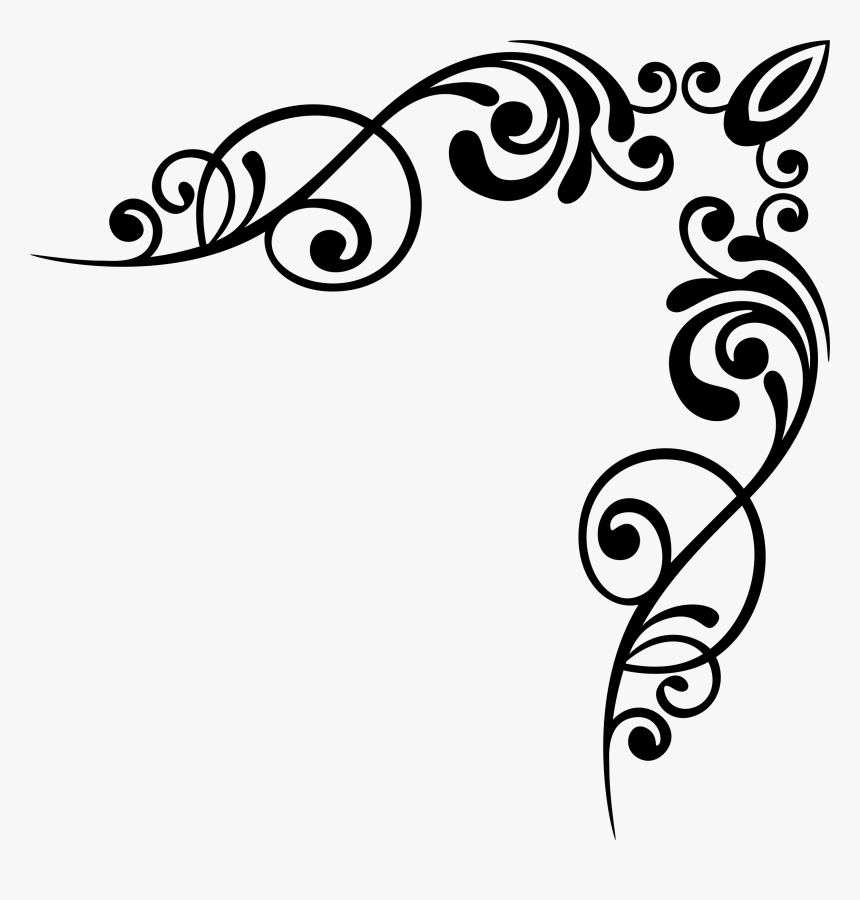 Flourishy Corner Vintage Corner Borders Png Border Design Black And White Transparent Png Kindpng Whether you are a designer, content poster, marketer or educator, you can download it for free. flourishy corner vintage corner borders