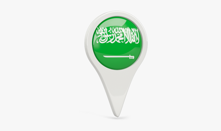 Round Pin Icon - Saudi Arabia Flag, HD Png Download, Free Download