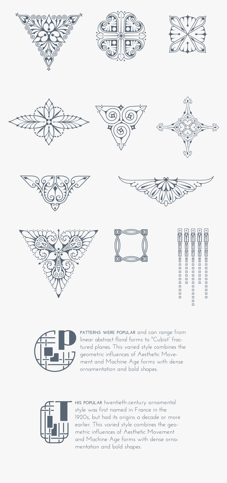 Art Deco Art Nouveau Tattoo, HD Png Download, Free Download