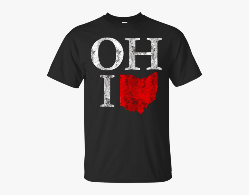Ohio Home Shape State T Shirt Vintage Grunge Tee - Active Shirt, HD Png Download, Free Download