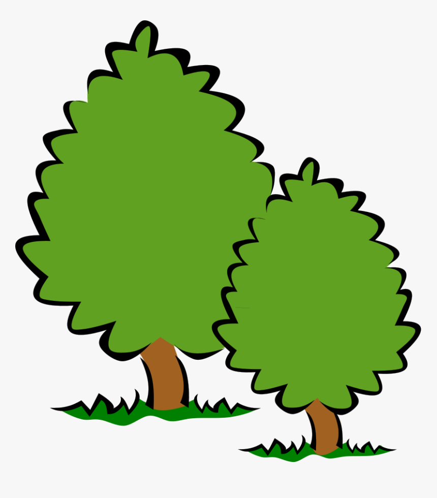 Small Bush Clipart - Transparent Background Trees Clipart, HD Png Download, Free Download