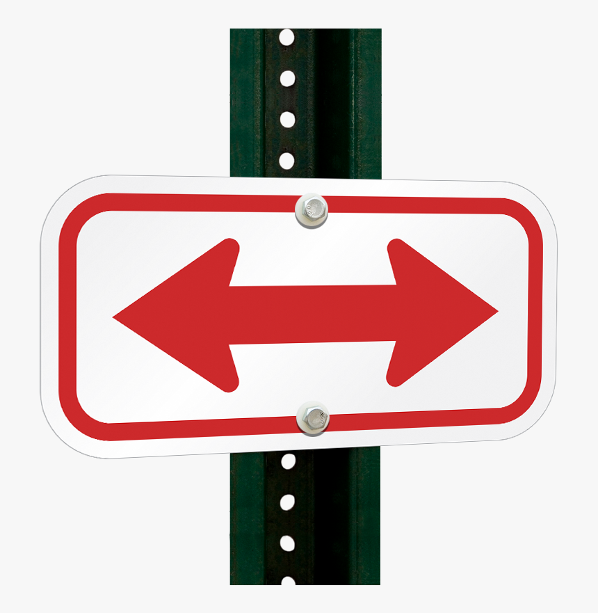 Transparent Two Way Arrow Png - Red Double Arrow Sign, Png Download, Free Download