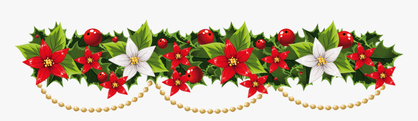 Christmas Garland Clipart Png - Clip Art Christmas Garland, Transparent Png, Free Download