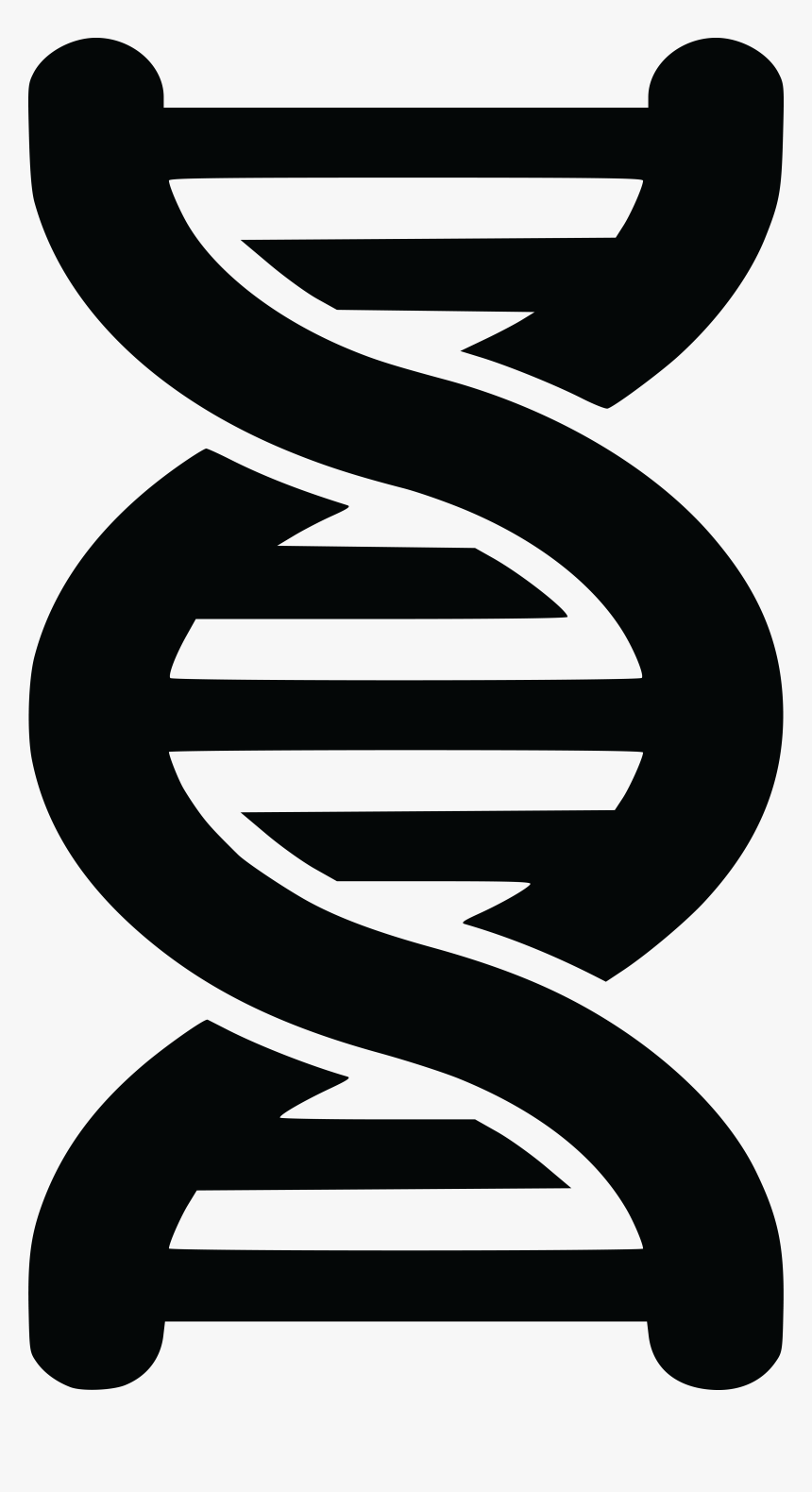 Black And White Dna Png, Transparent Png, Free Download