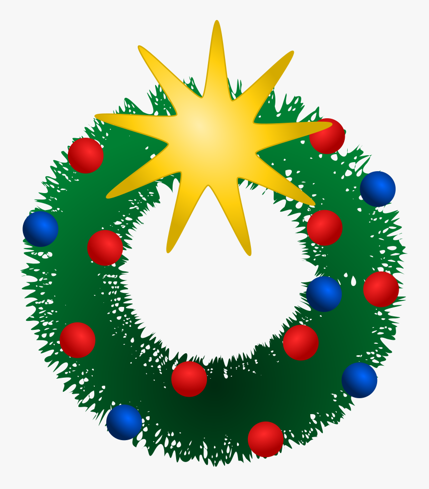 Free Christmas Wreath Clipart Public Domain Clip Art - Festive Clip Art, HD Png Download, Free Download