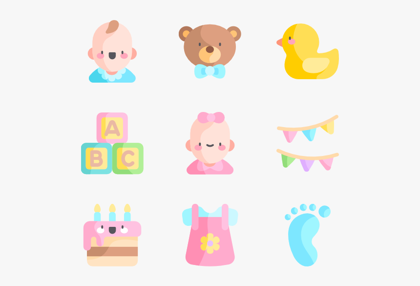 Baby Shower - Baby Shower Icons Png, Transparent Png, Free Download