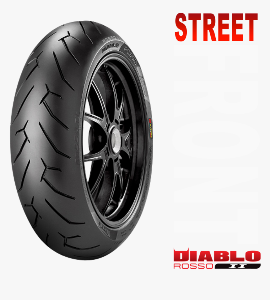 Pirelli Diablo Rosso Ii Front 110/70-r17m - Diablo Rosso 160 60 17, HD Png Download, Free Download