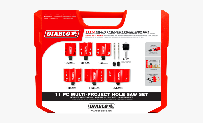 Diablo Hole Saw Set, HD Png Download, Free Download