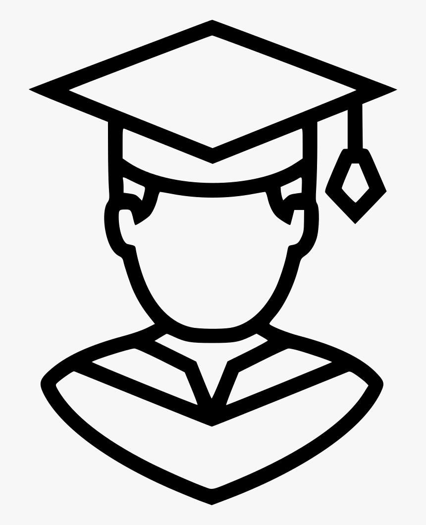 Graduation Boy Png - Graduation Clip Art Black And White Boy, Transparent Png, Free Download