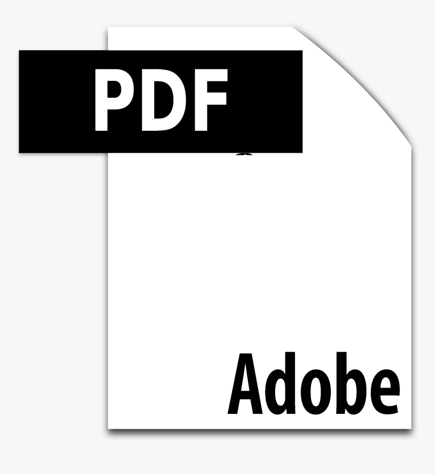 Pdf Icon Logo Black And White - Pdf Icon, HD Png Download, Free Download