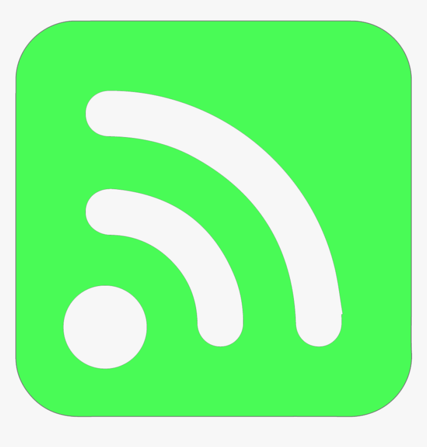 Green Feed Icon Png - Rss Feed Icon Png Green, Transparent Png, Free Download