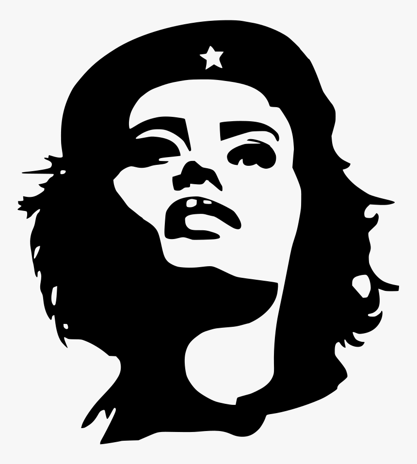 Art Svg Black Lady - Gaddafi Black And White, HD Png Download, Free Download