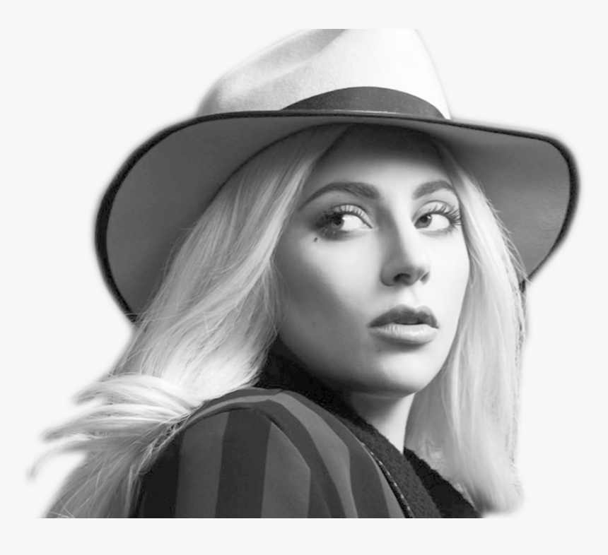 Transparent Lady Gaga Clipart - Lady Gaga Face Black And White, HD Png Download, Free Download
