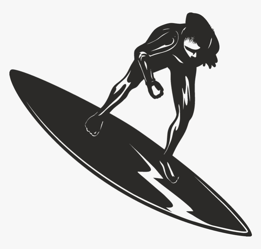 Graphics Silhouette Illustration Photograph Surfboard - Silhouette, HD Png Download, Free Download