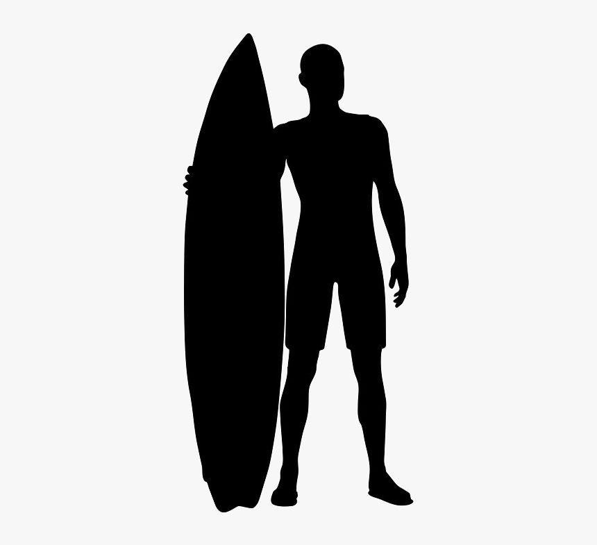 Surfing Silhouette Png Pic - Surfer Png, Transparent Png, Free Download